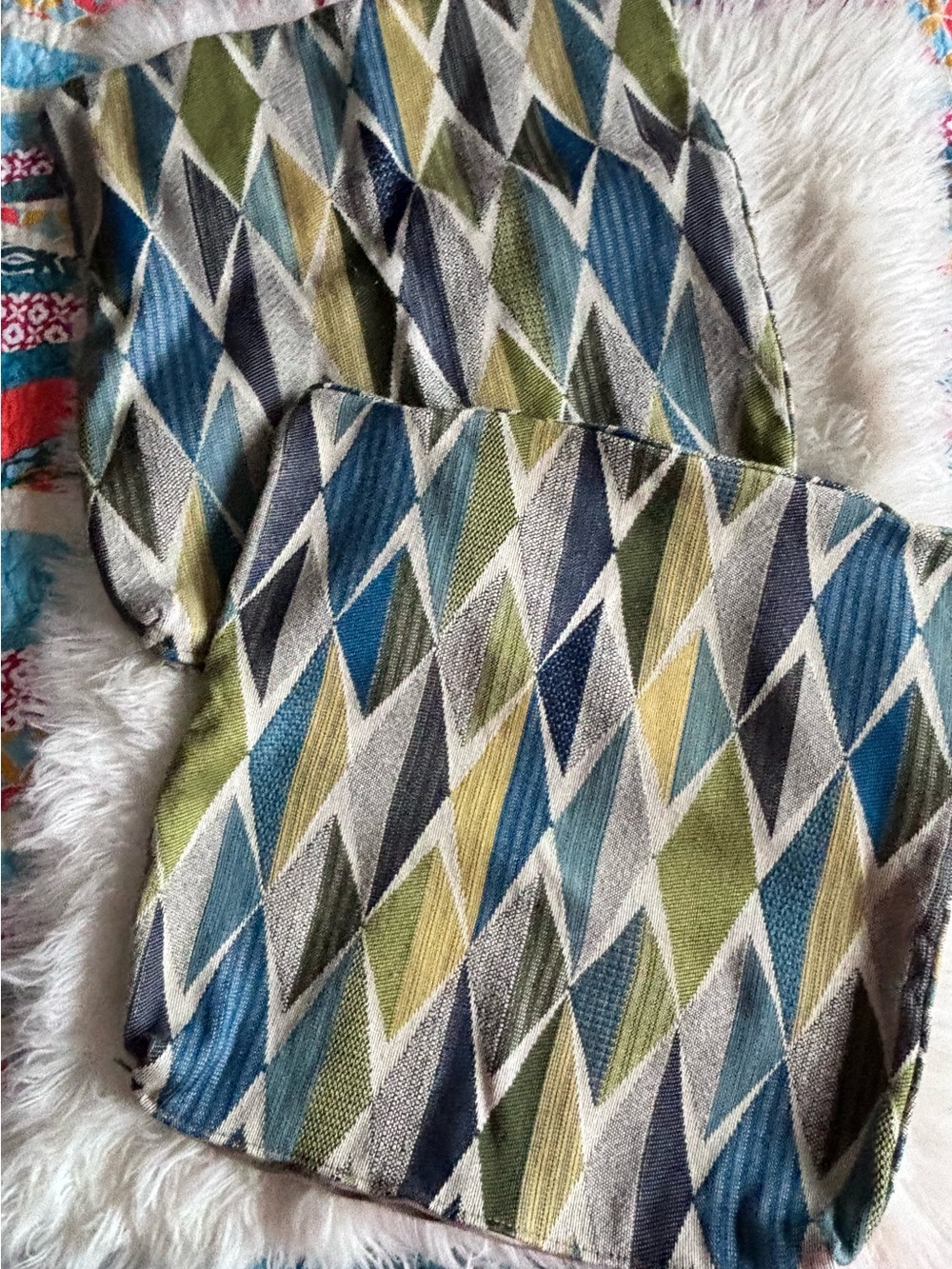 Set of 2 Agler Agean Accent Sofa Pillow Covers (No Pillow) Mid-Century Modern